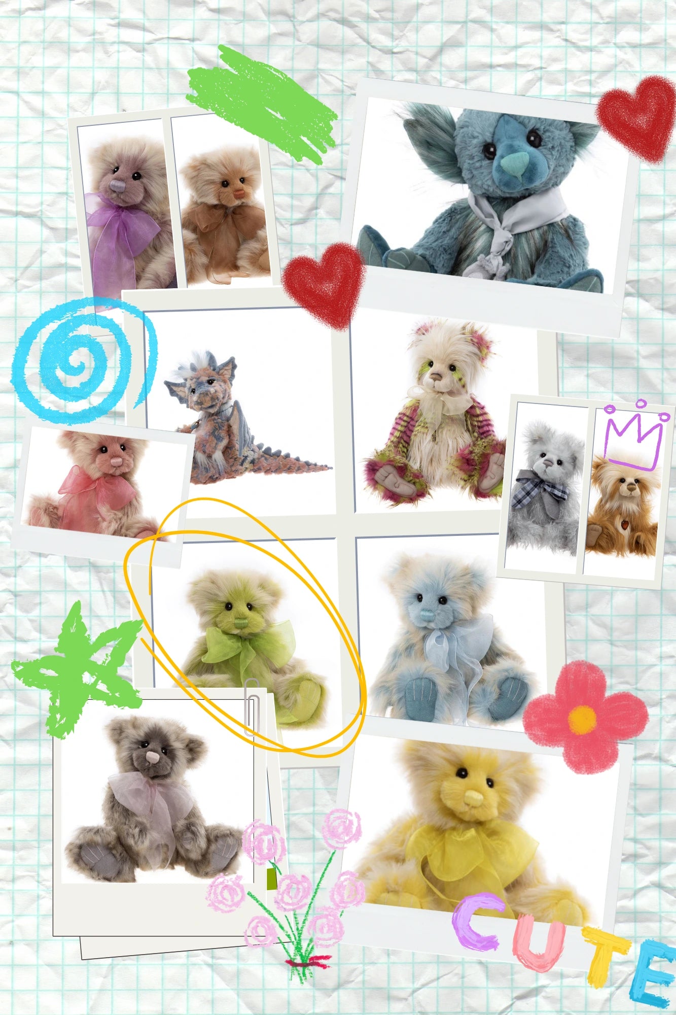 2025 Charlie Bears Collection Collage